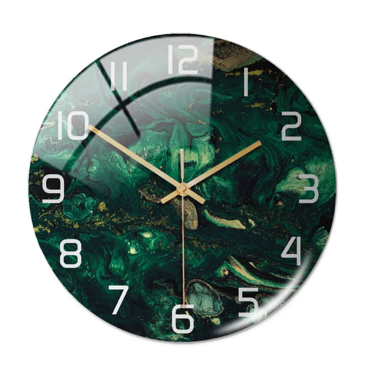 Modern Marble Look Wall Clock – 30 cm High-Quality Acrylic Silent Decor for Home and Office 1