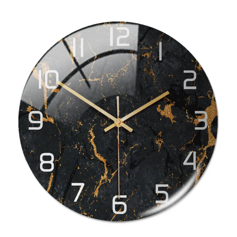 Modern Marble Look Wall Clock – 30 cm High-Quality Acrylic Silent Decor for Home and Office 2
