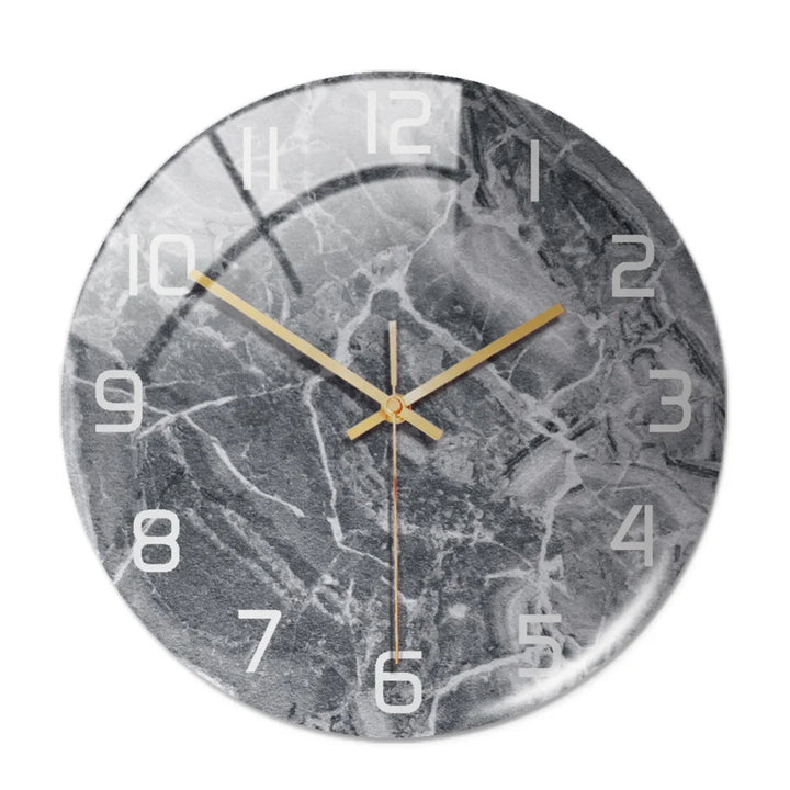 Modern Marble Look Wall Clock – 30 cm High-Quality Acrylic Silent Decor for Home and Office 4