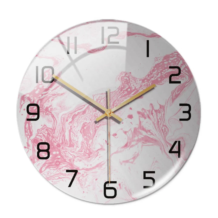 Modern Marble Look Wall Clock – 30 cm High-Quality Acrylic Silent Decor for Home and Office 5
