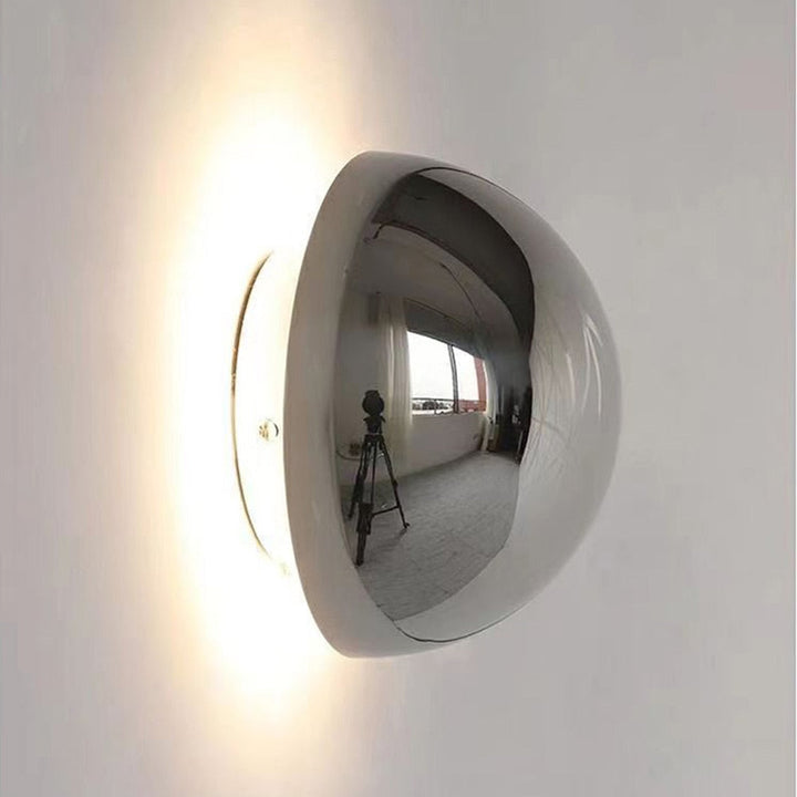 Modern Metal Wall Sconce Lighting - Solar Eclipse LED Wall Lamp in Black, Silver, or Gold - Hardwired Design 2