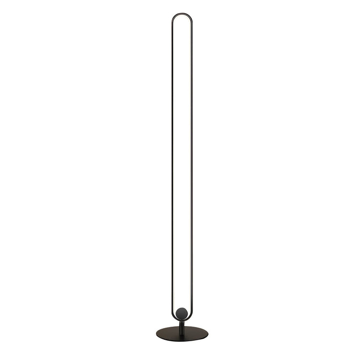 Modern Minimalist LED Floor Lamp with Oval Shade – Black Metal Standing Lamp 4