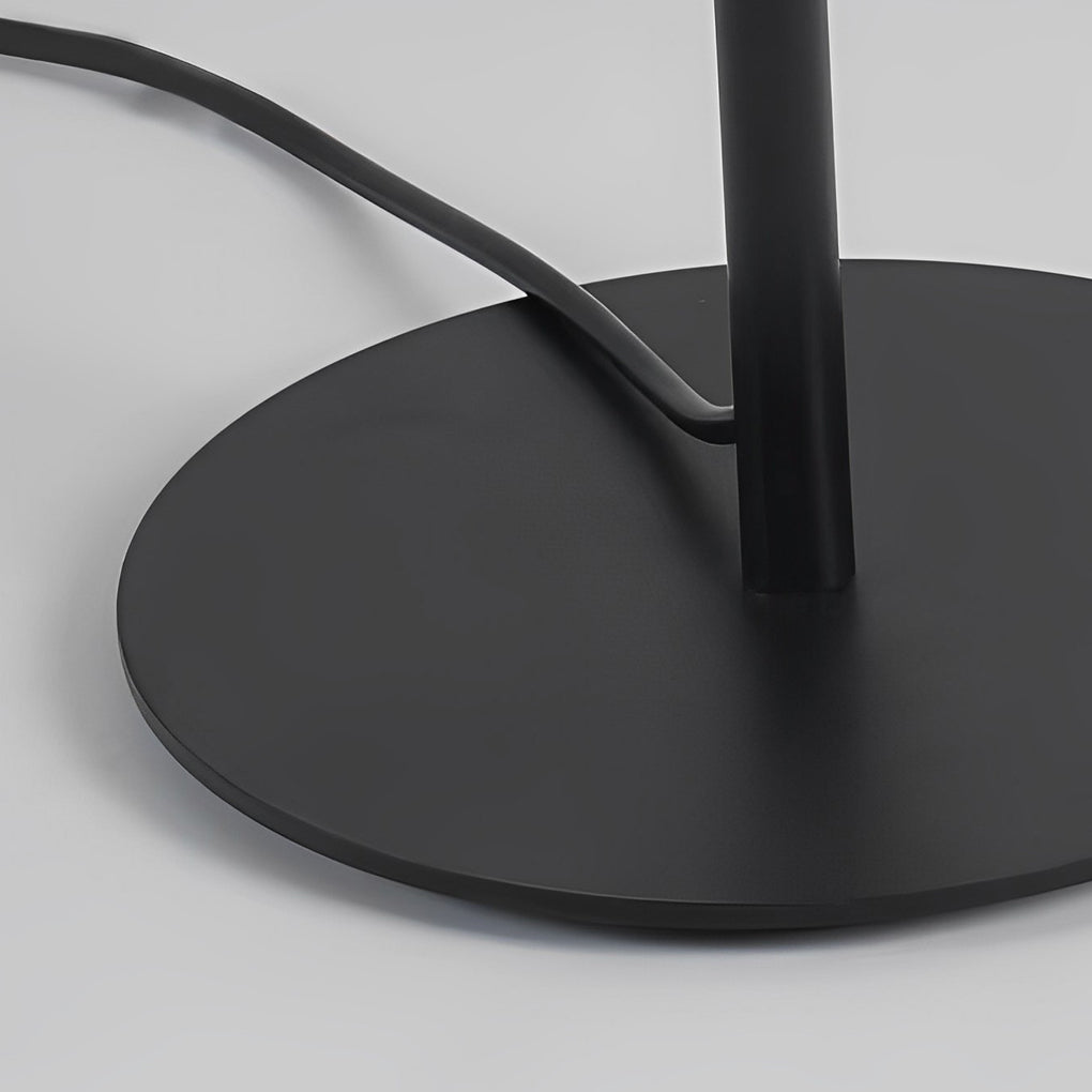 Modern Minimalist LED Floor Lamp with Oval Shade – Black Metal Standing Lamp 7