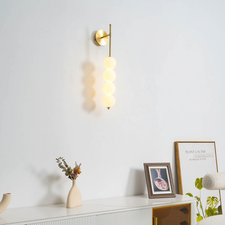 Modern Minimalist Wall Light – Warm LED Metal and Glass Design for Living Room, Bedroom, and Hallway 0