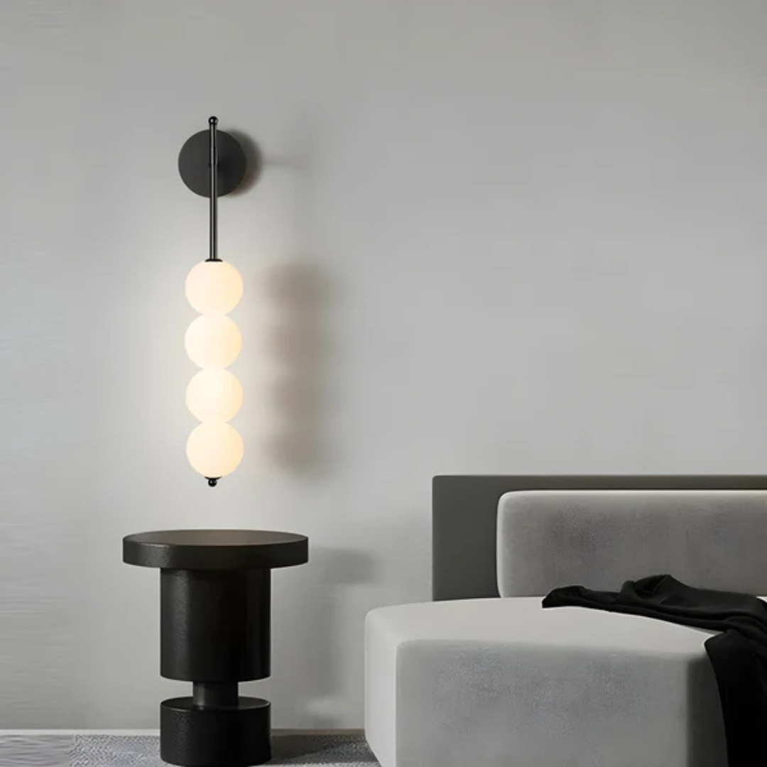 Modern Minimalist Wall Light – Warm LED Metal and Glass Design for Living Room, Bedroom, and Hallway 1