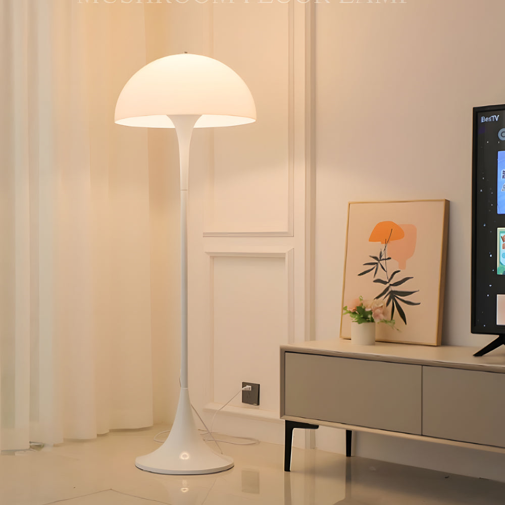 Modern Mushroom Floor Lamp with Dimmable 3-Color Temperature – Stylish Dome Design 5