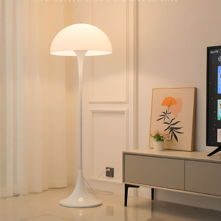 Modern Mushroom Floor Lamp with Dimmable 3-Color Temperature – Stylish Dome Design 5
