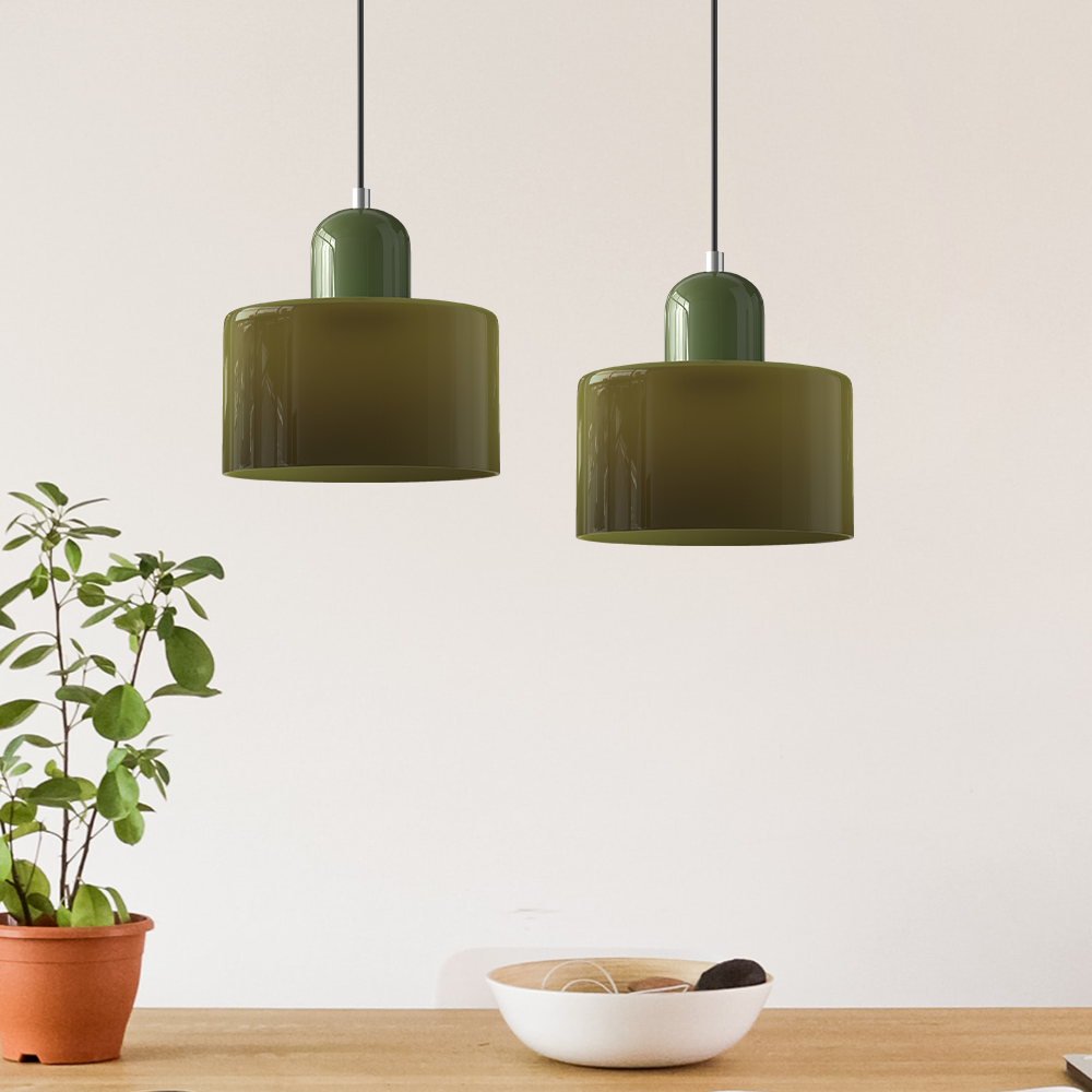 Modern Pendant Light for Kitchen Island - Adjustable Height, Elongated Halo Design, Minimalist Home Decor 2