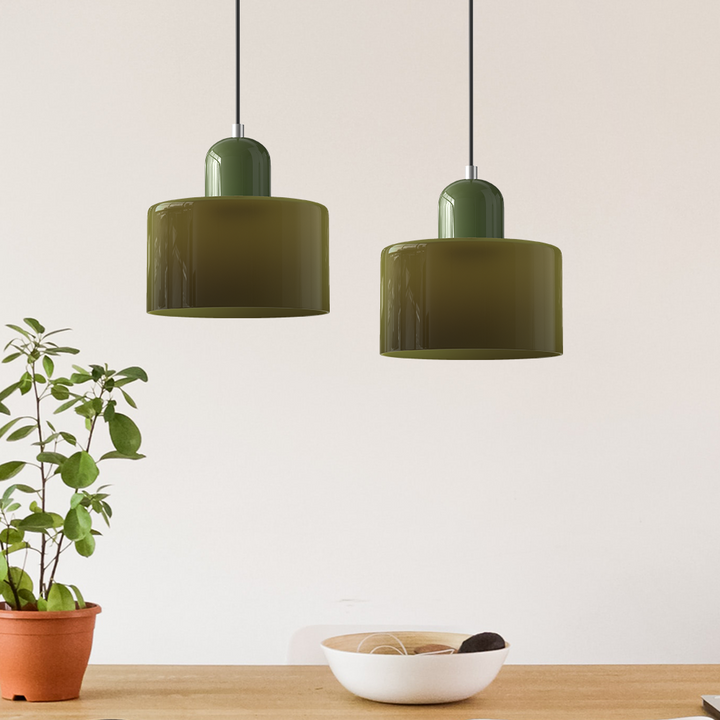 Modern Pendant Light for Kitchen Island - Adjustable Height, Elongated Halo Design, Minimalist Home Decor 2