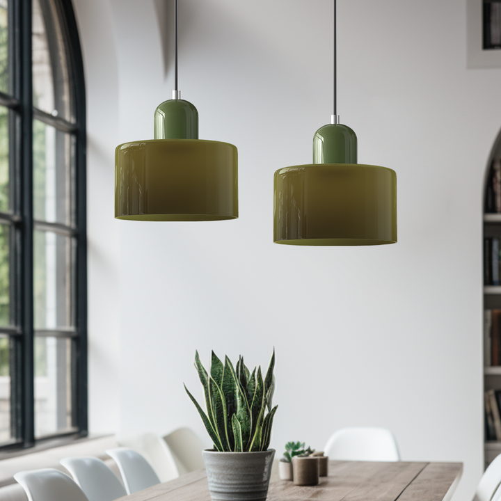 Modern Pendant Light for Kitchen Island - Adjustable Height, Elongated Halo Design, Minimalist Home Decor 3