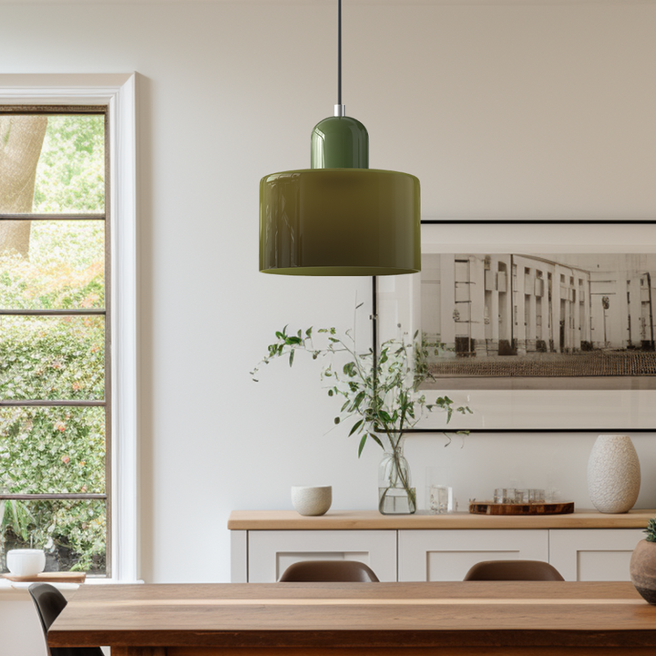 Modern Pendant Light for Kitchen Island - Adjustable Height, Elongated Halo Design, Minimalist Home Decor 4