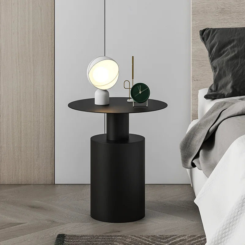 Modern Round Side Table with Minimalist Design – Versatile Accent Table for Bedroom and Living Room 0
