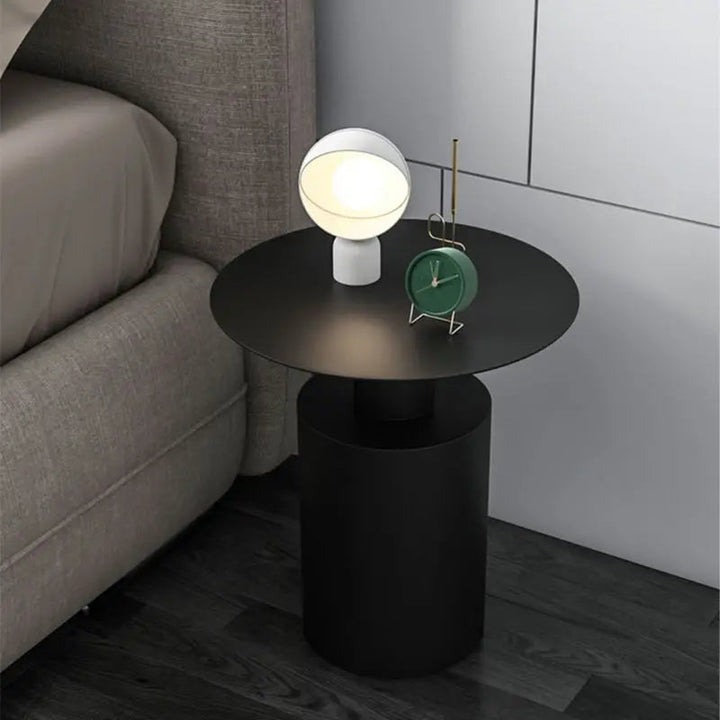 Modern Round Side Table with Minimalist Design – Versatile Accent Table for Bedroom and Living Room 4