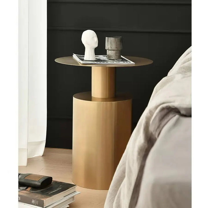 Modern Round Side Table with Minimalist Design – Versatile Accent Table for Bedroom and Living Room 8