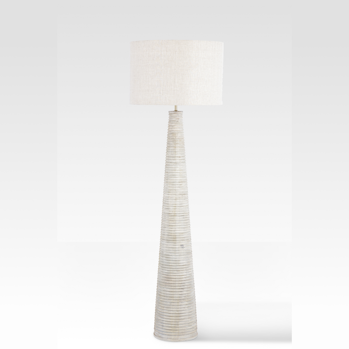 Modern Solid Wood Floor Lamp with White Wash Finish – Versatile Minimalist Standing Lamp for Living Room, Bedroom, or Office 0