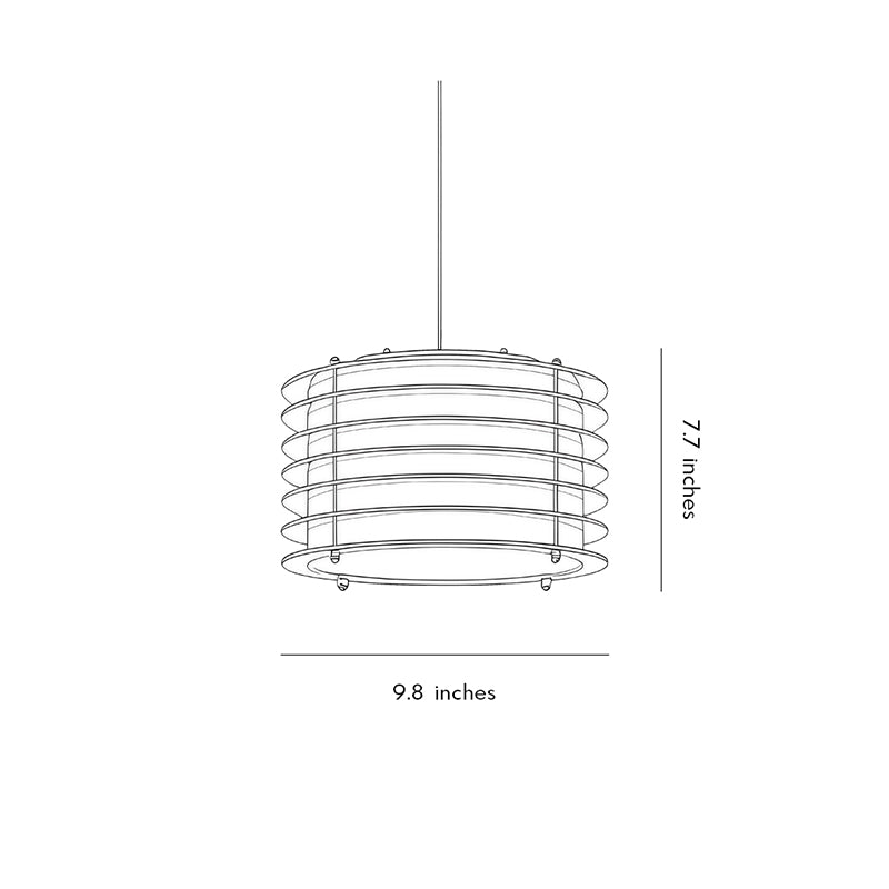 Modern Stainless Steel Pendant Light with Beige Shade – Adjustable Kitchen Pendant Lighting Fixture 5