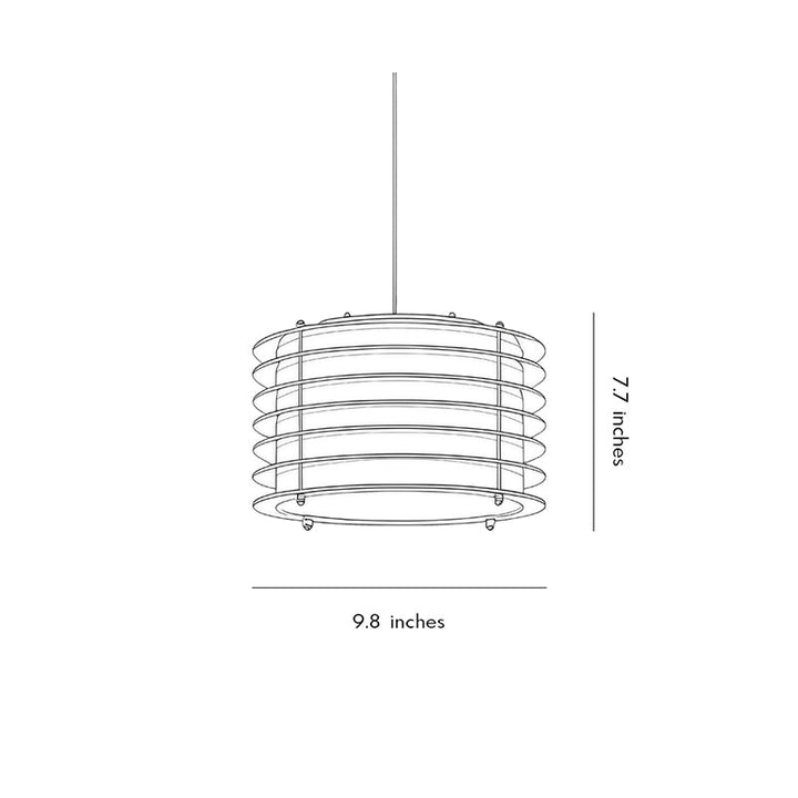 Modern Stainless Steel Pendant Light with Beige Shade – Adjustable Kitchen Pendant Lighting Fixture 5