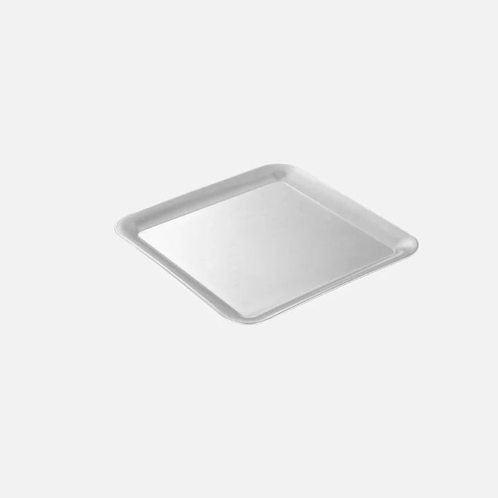 Modern Stainless Steel Serving Tray with Raised Edges – Square Design, Versatile Serveware for Drinks, Snacks, and Tea 6