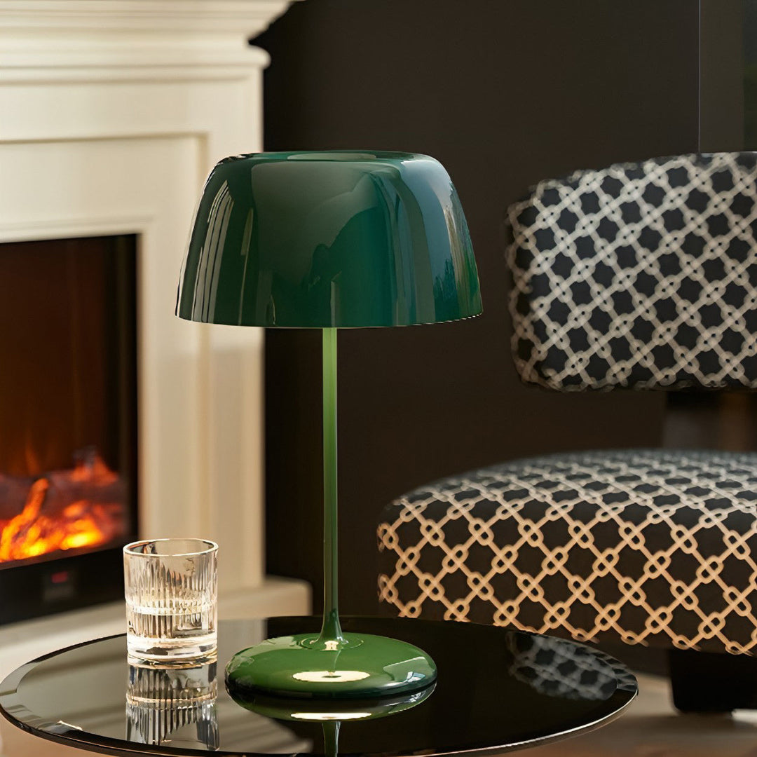 Modern Table Lamp for Living Room and Bedroom - Elegant Design with Fabric Shade, Energy Efficient and Versatile Use 3