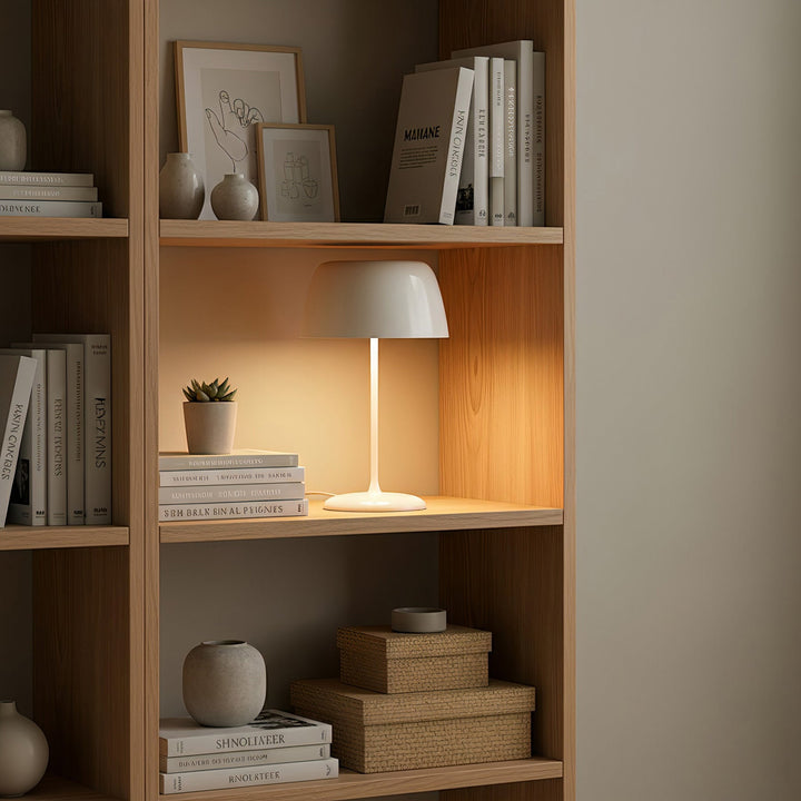 Modern Table Lamp for Living Room and Bedroom - Elegant Design with Fabric Shade, Energy Efficient and Versatile Use 6