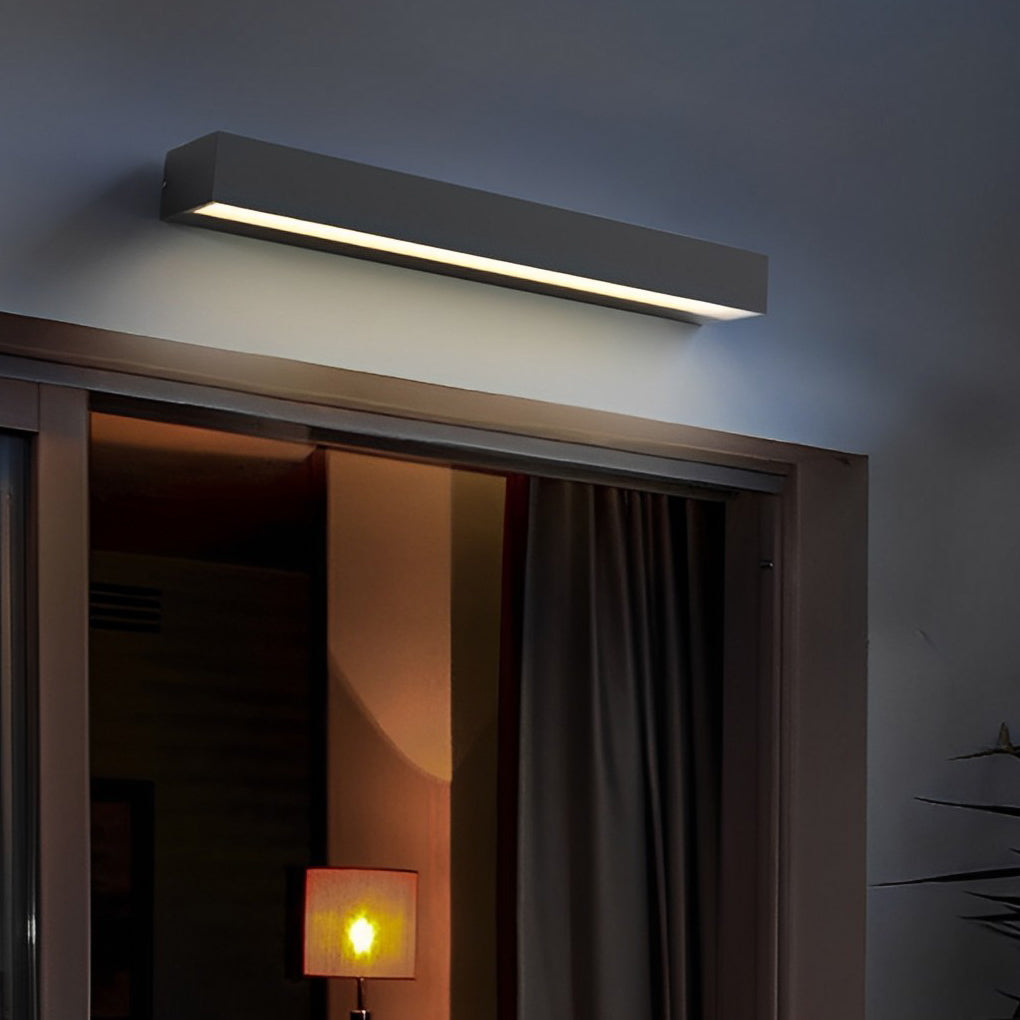 Modern Waterproof LED Porch Light Fixture – Minimalist Design with Four Length Options and Two Color Temperatures 3