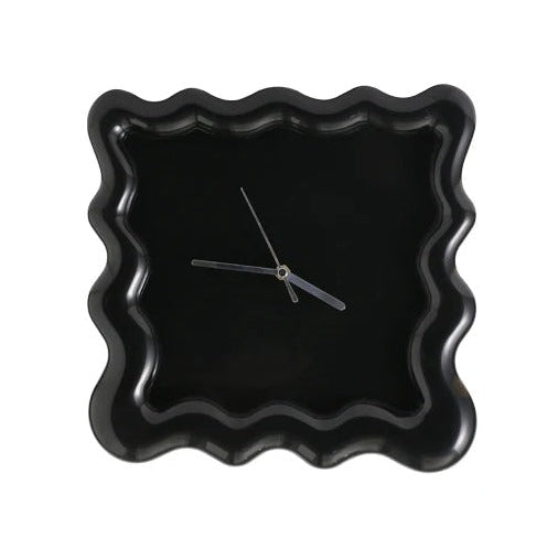 Modern Wavy Wall Clock – Minimalist 3D Design with Artistic Frame in Various Colors 6