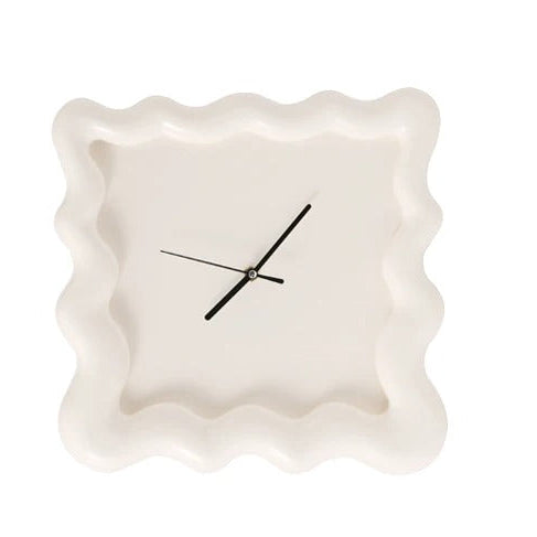 Modern Wavy Wall Clock – Minimalist 3D Design with Artistic Frame in Various Colors 7