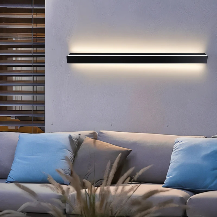 Modern Weatherproof LED Wall Lamp for Indoor and Outdoor Use – Black Aluminum Design 0