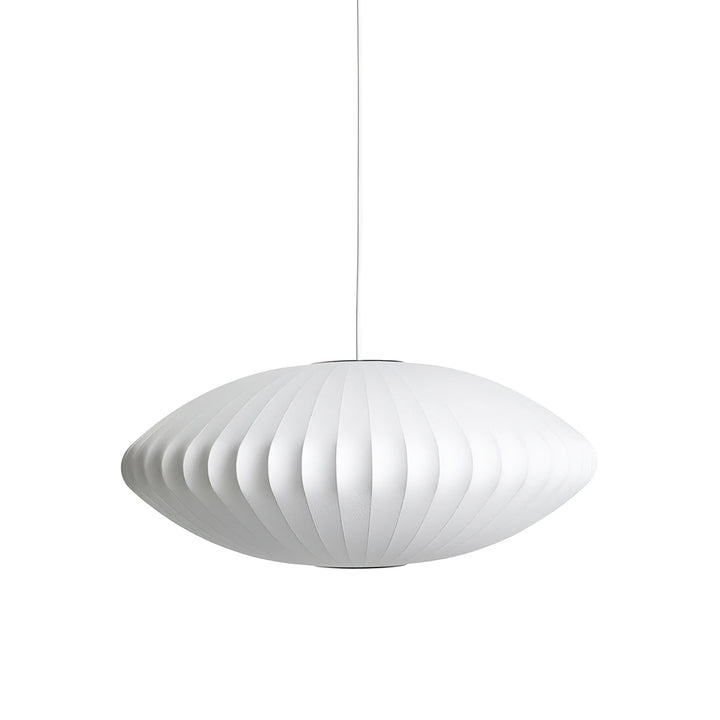Modern White Pendant Lamp – Stylish Kitchen Pendant Lighting with Steel Wire Frame and Soft Organic Glow 1
