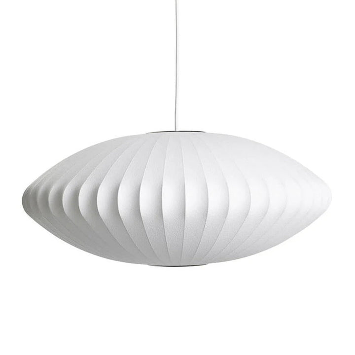 Modern White Pendant Lamp – Stylish Kitchen Pendant Lighting with Steel Wire Frame and Soft Organic Glow 11