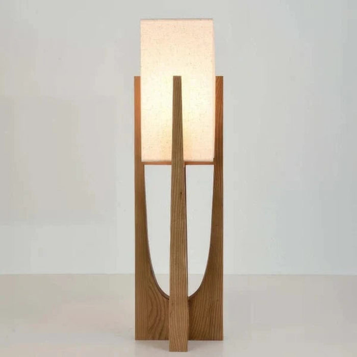 Modern Wooden Floor Lamp with Adjustable LED Lighting – Elegant Walnut Design for Living Room Ambiance 7