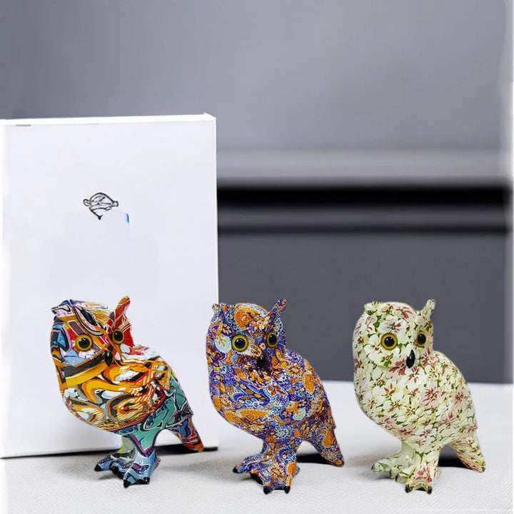 Moonlit Owl Decorative Wall Sculpture – Ethereal Resin Art for Serene Home Décor 5