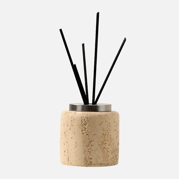 Natural Travertine Stone Bathroom Accessories Set – Elegant Beige Finish 15