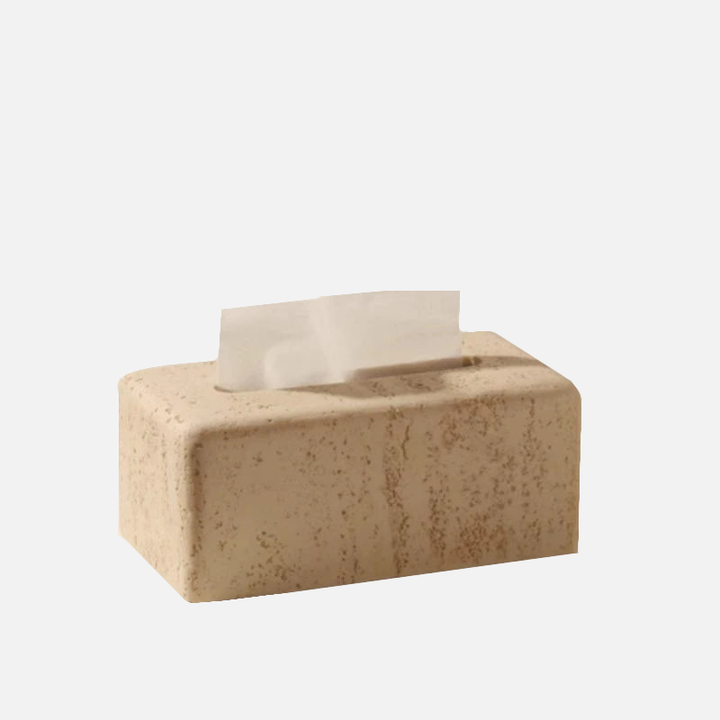 Natural Travertine Stone Bathroom Accessories Set – Elegant Beige Finish 9