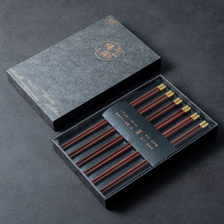 Natural Wood Japanese Chopsticks Set with Gift Box – Elegant Dining Experience 1