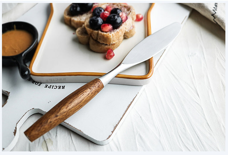 Natural Wood and Stainless Steel Flatware Set – Eco-Friendly Dining Essentials 6