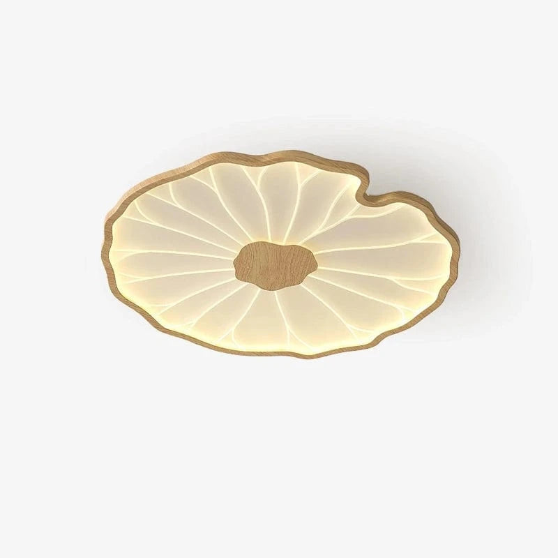 Nature-Inspired Flush Mount Ceiling Light – Adjustable Color Temperature Lotus Leaf Design for Modern Home Decor 1