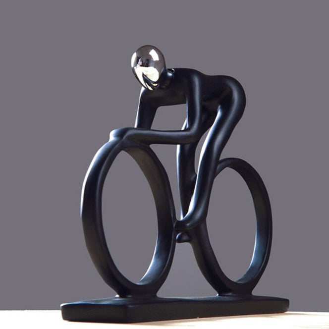 Nordic Abstract Cyclist Sculpture – Modern Home Decor Accent 3