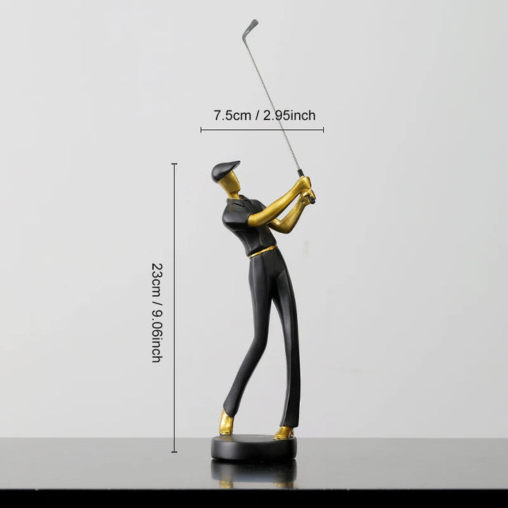 Nordic Abstract Golfer Sculptures in High-Quality Resin for Home and Office Décor – Modern Artistic Sports Figurines 4