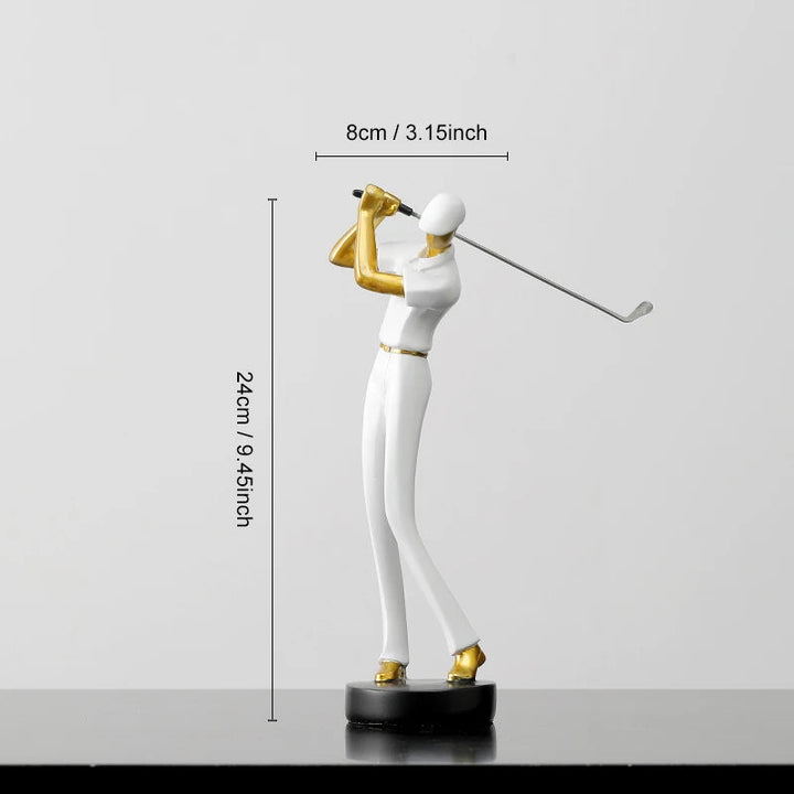 Nordic Abstract Golfer Sculptures in High-Quality Resin for Home and Office Décor – Modern Artistic Sports Figurines 5