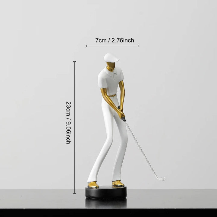 Nordic Abstract Golfer Sculptures in High-Quality Resin for Home and Office Décor – Modern Artistic Sports Figurines 6