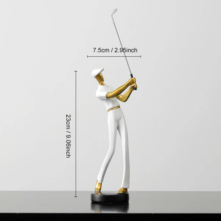Nordic Abstract Golfer Sculptures in High-Quality Resin for Home and Office Décor – Modern Artistic Sports Figurines 7