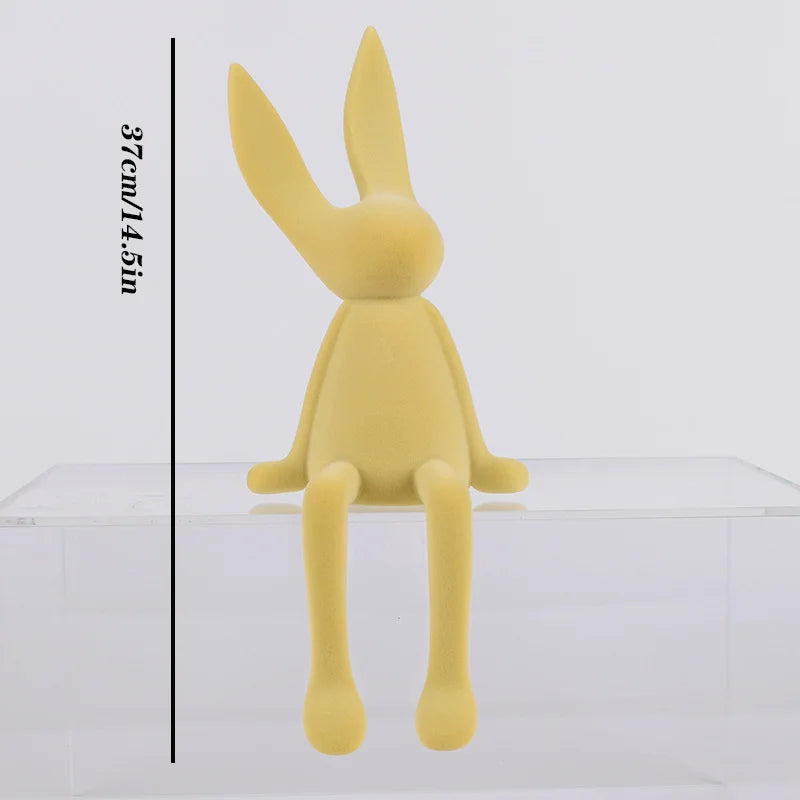 Nordic Abstract Rabbit Sculptures – Unique Resin Art for Home and Office Decor 7