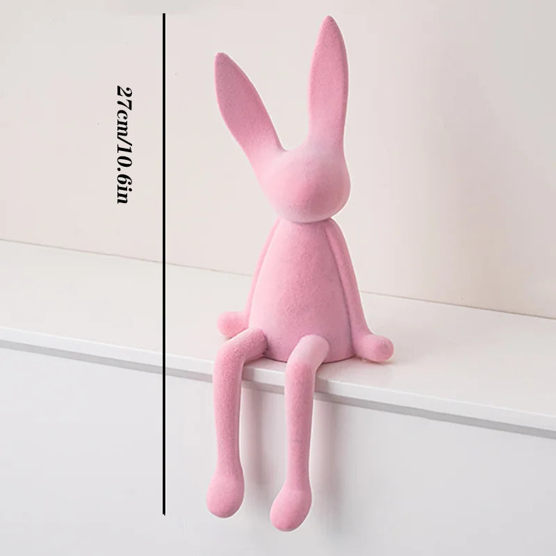 Nordic Abstract Rabbit Sculptures – Unique Resin Art for Home and Office Decor 8