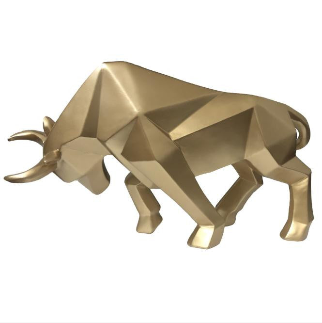 Nordic Bull Sculpture in High-Quality Resin – 12.6 Inch Decorative Art Piece 3