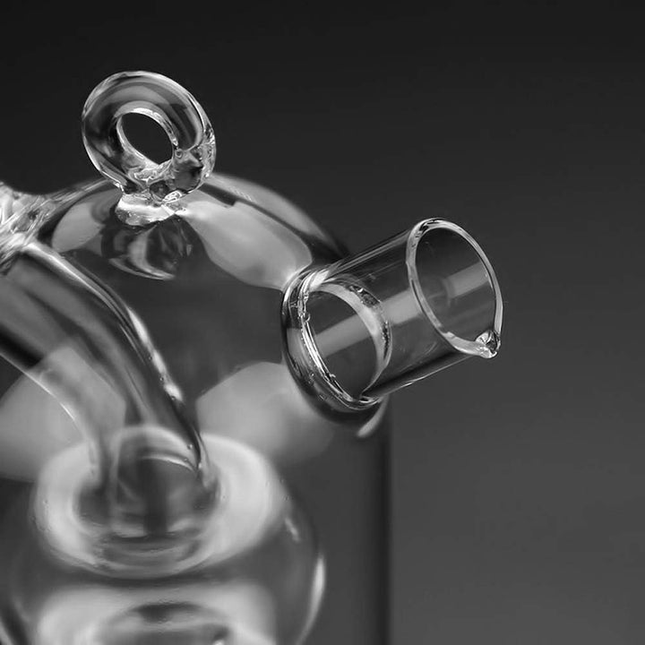 Nordic Dual-Compartment Oil and Vinegar Dispenser with Hand-Blown Borosilicate Glass 5