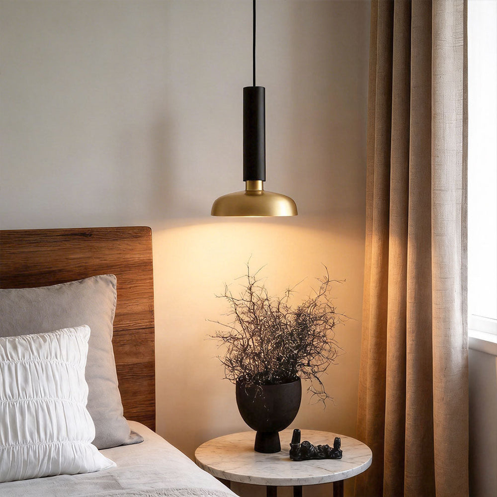 Nordic Minimalist Pendant Light – Adjustable 12W LED Hanging Light with Wood-Tone Finish for Kitchen and Dining Areas 1