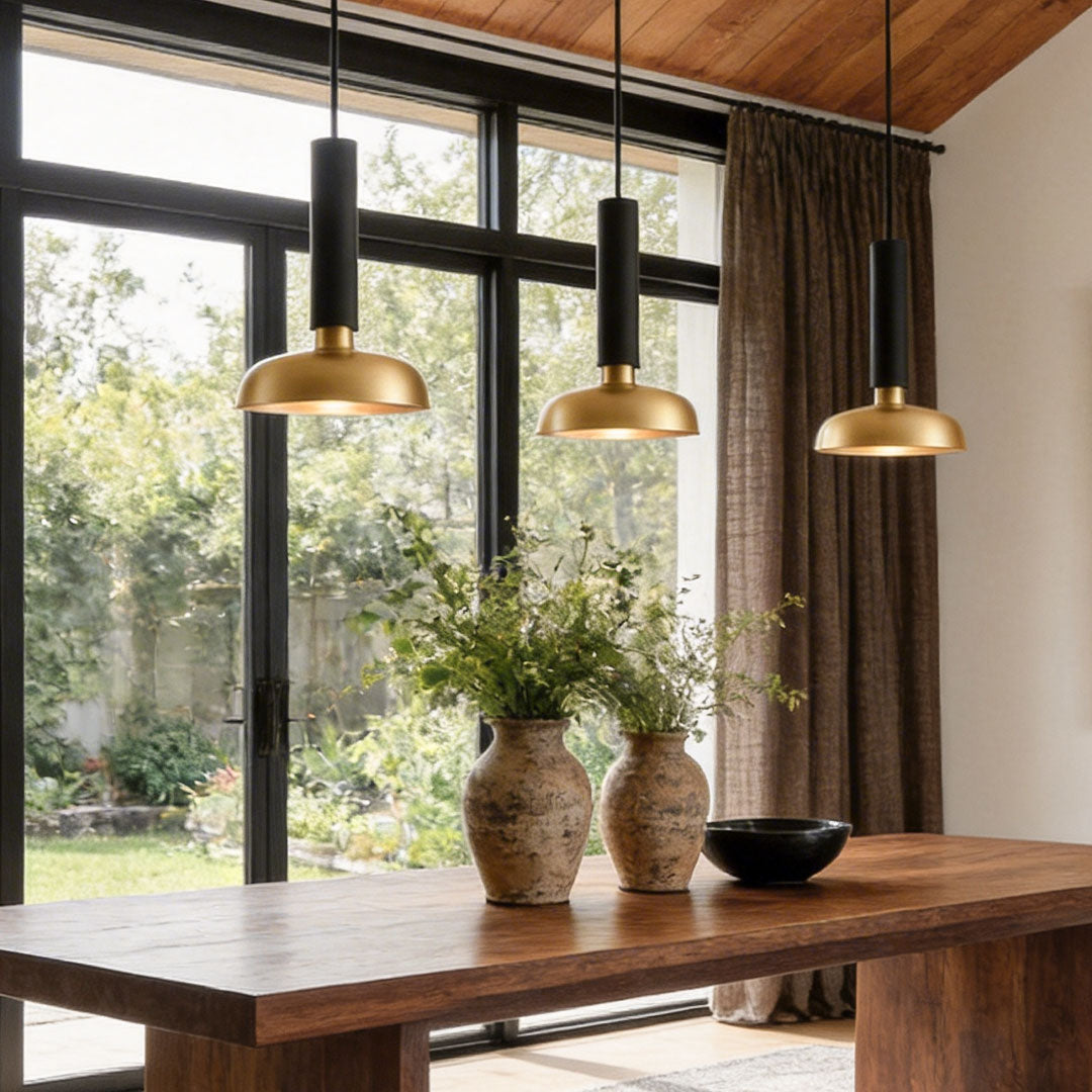 Nordic Minimalist Pendant Light – Adjustable 12W LED Hanging Light with Wood-Tone Finish for Kitchen and Dining Areas 4