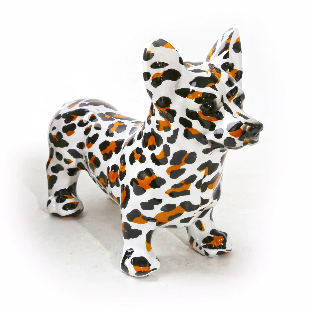 Nordic Painted Corgi Statue in Colorful Resin with Anti-Slip Base for Home Decor – Vibrant Decorative Piece 3