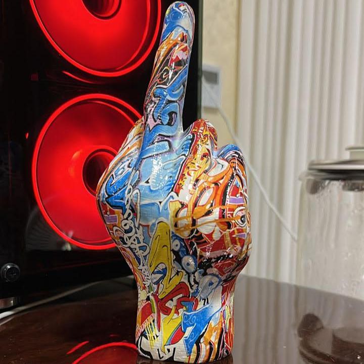 Outdoor Resin Sculpture, 7.48 Inch Playful Yard Statue for Indoor and Outdoor Display, Unique Decorative Figurine 7